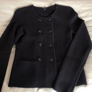 Ann Taylor Black double-breasted sweater